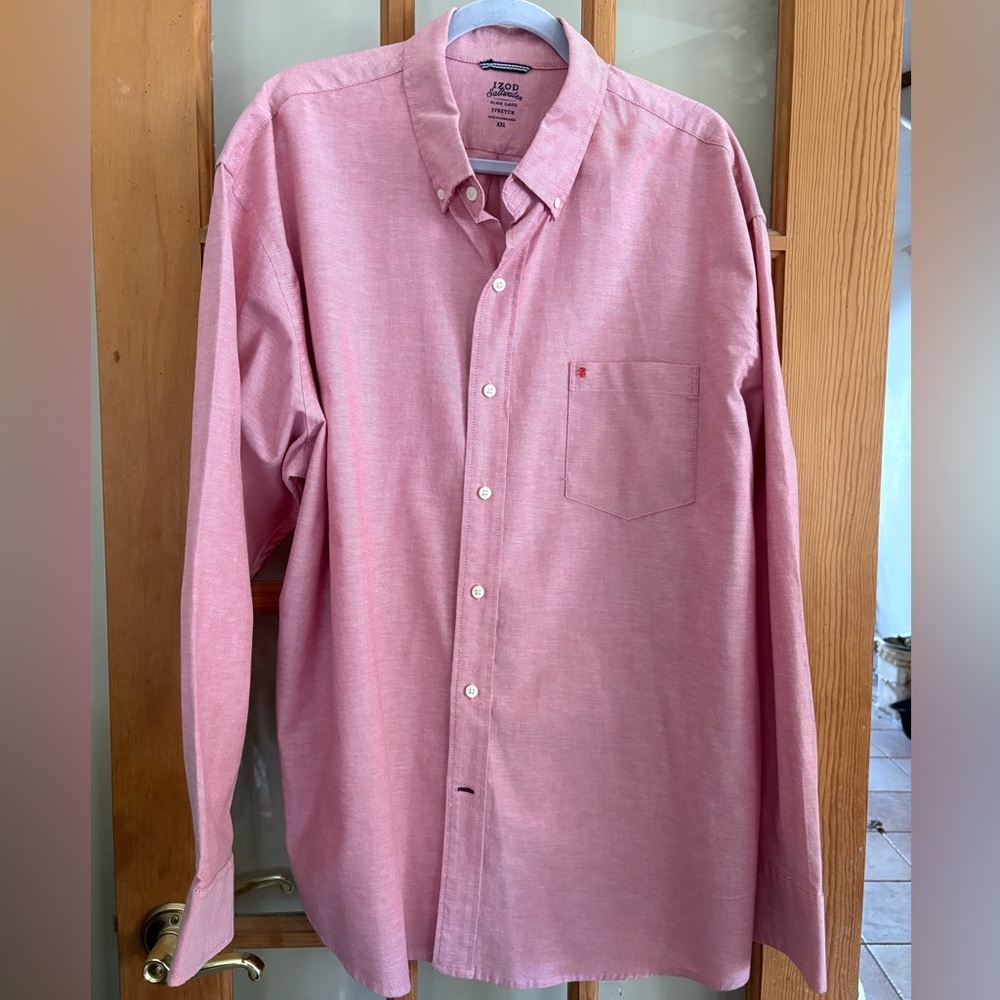 Izod Men's Pink Button Down Shirt